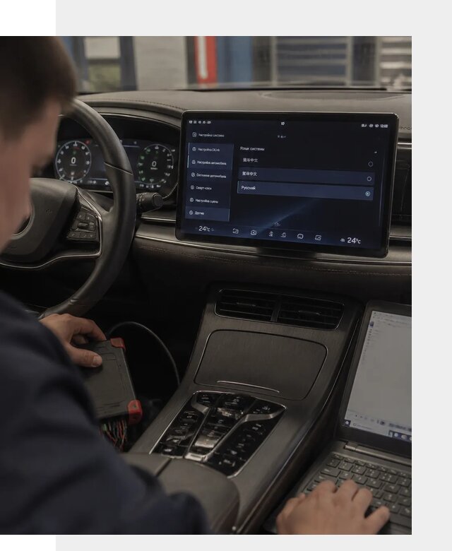 Русификация автомобиля BYD HAN для эксплуатации в Гукове